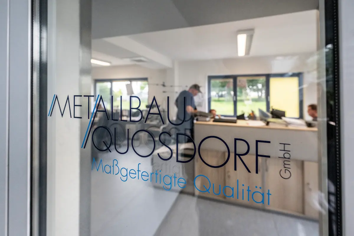 Büro und Empfangsbereich von Metallbau Quosdorf